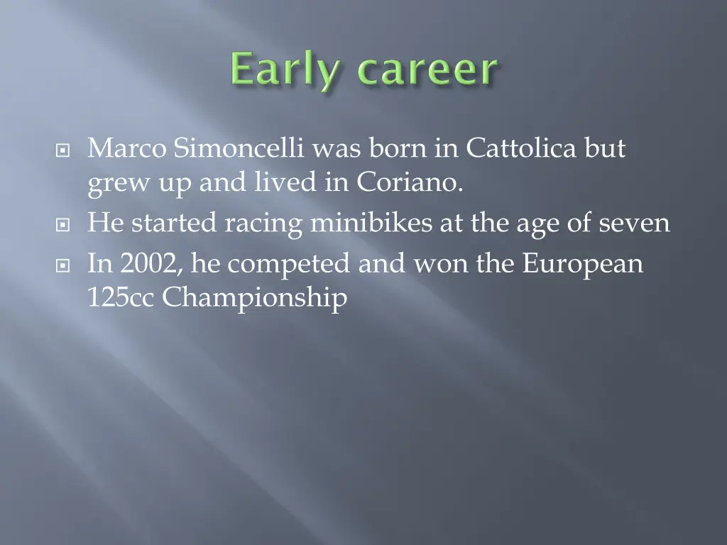 marco simoncelli was born in cattolica but grew