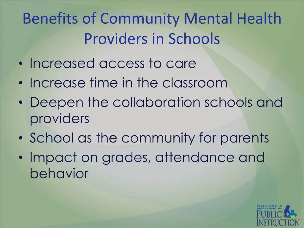 benefits of community mental health providers
