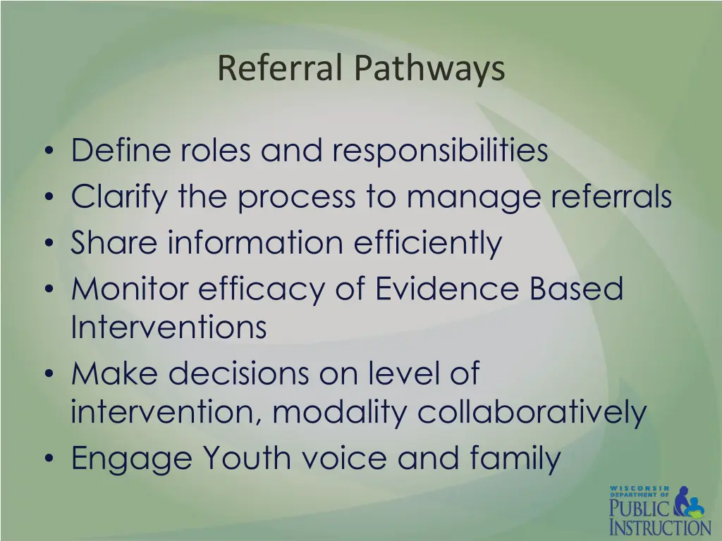 referral pathways