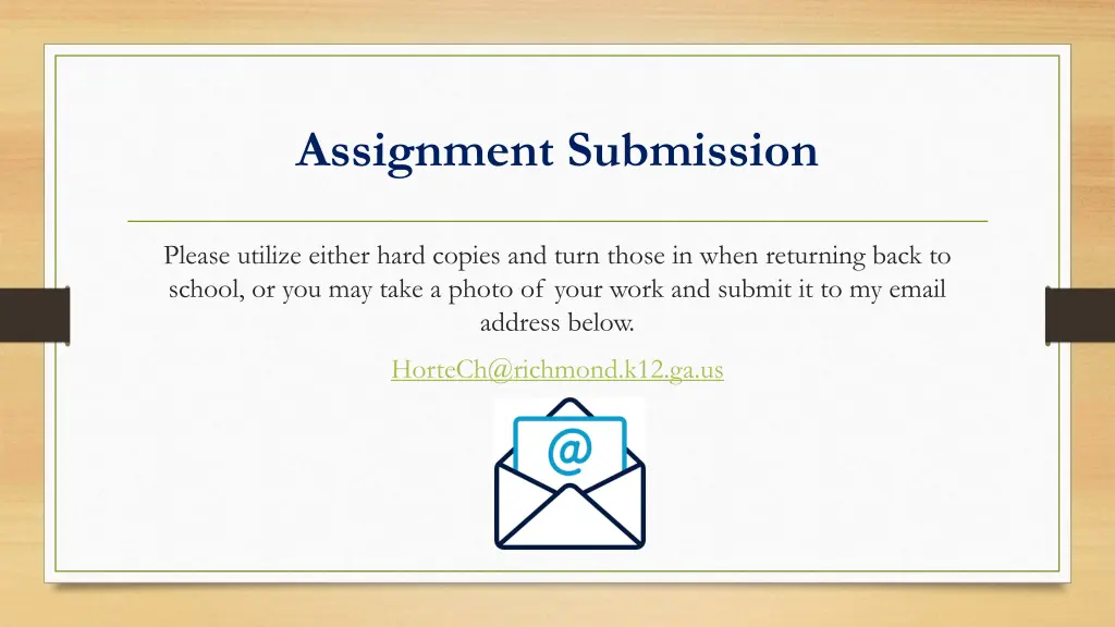 assignment submission