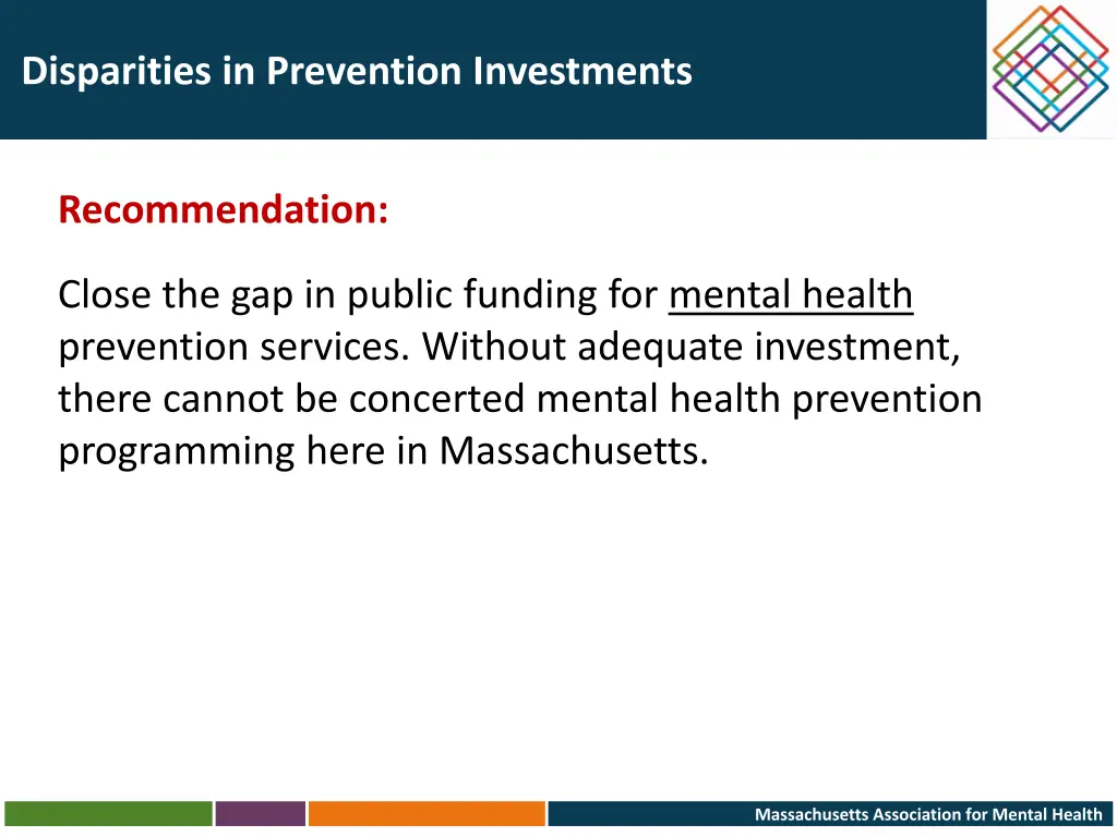 disparities in prevention investments 2