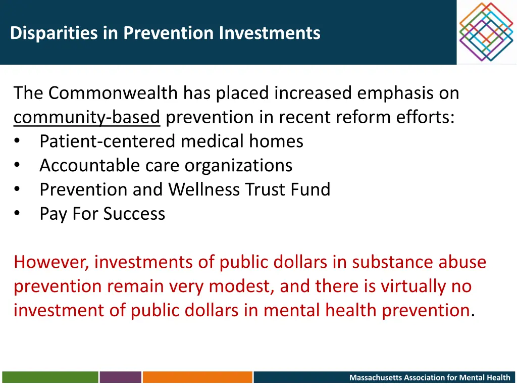 disparities in prevention investments