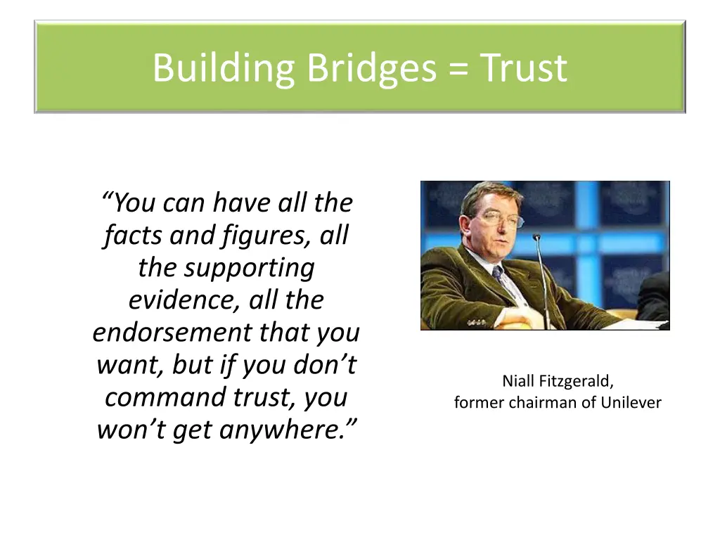 building bridges trust
