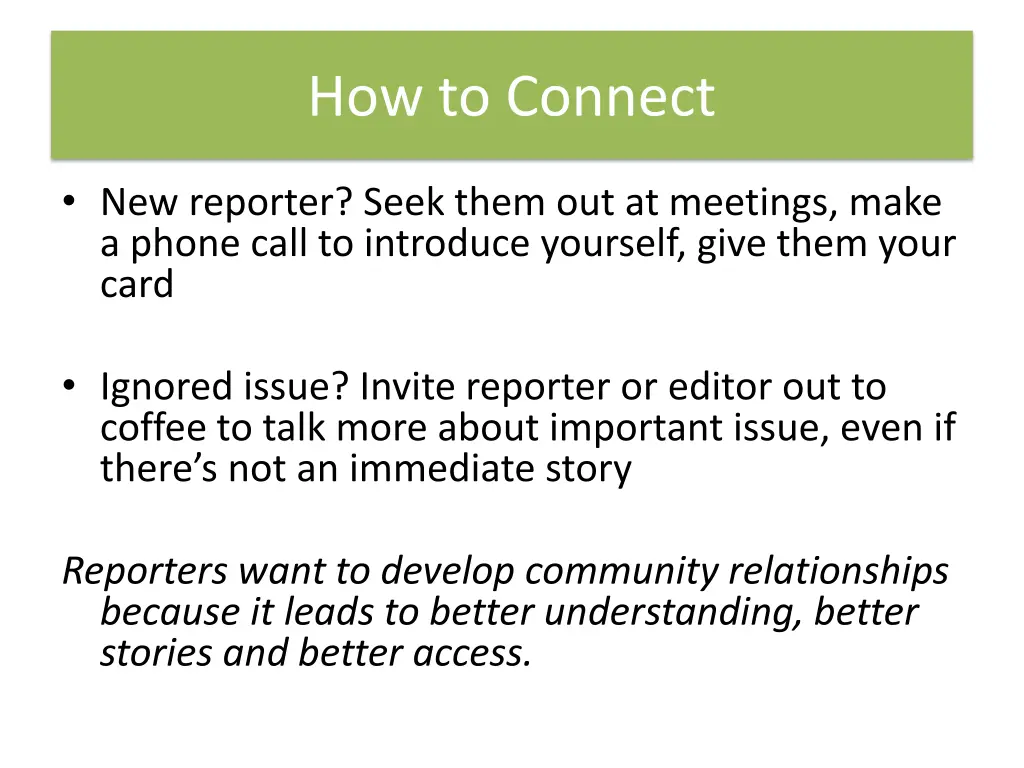 how to connect