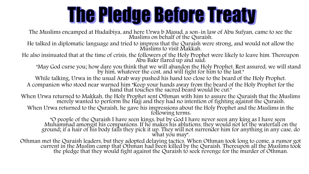 the pledge before treaty