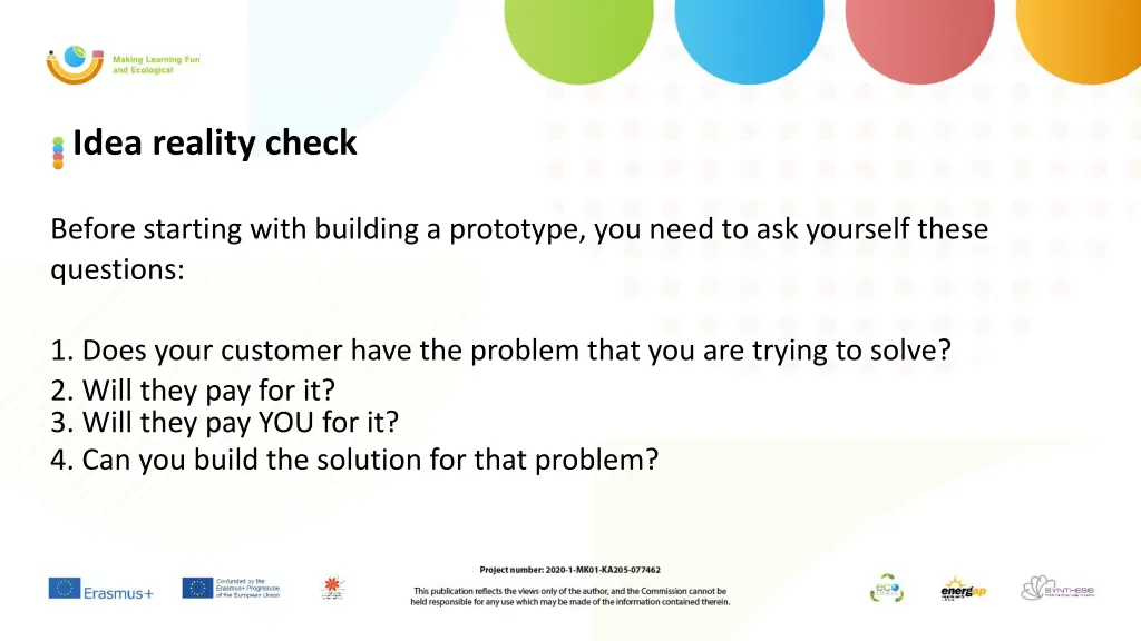 idea reality check