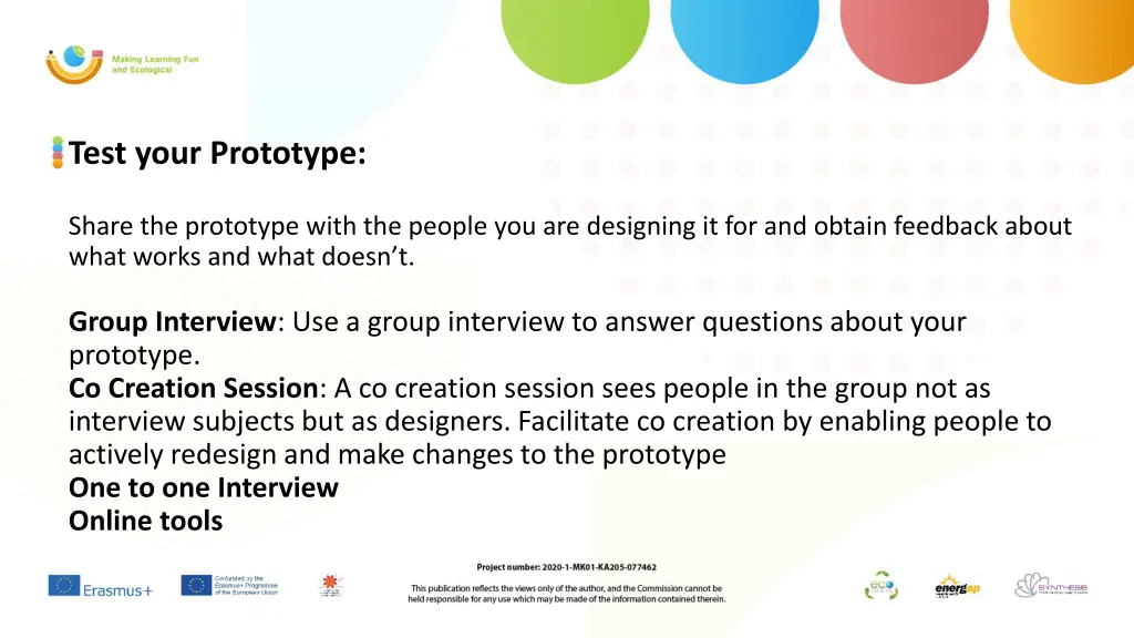 test your prototype