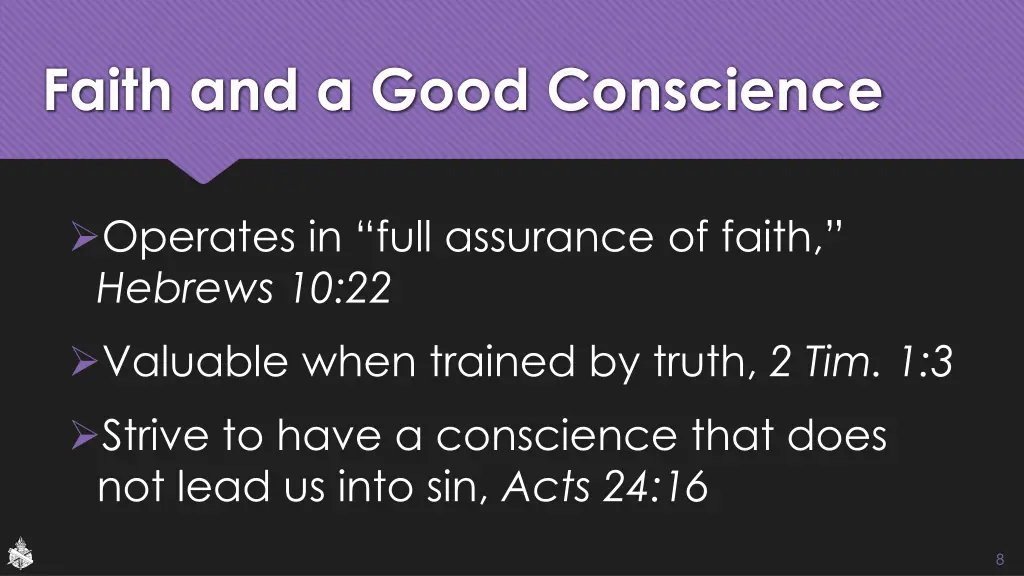 faith and a good conscience