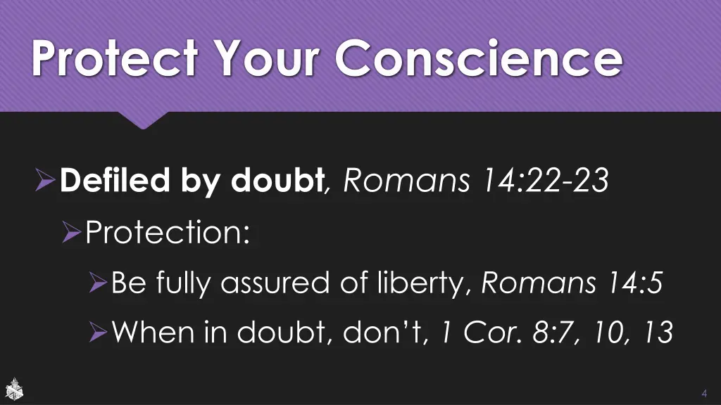 protect your conscience