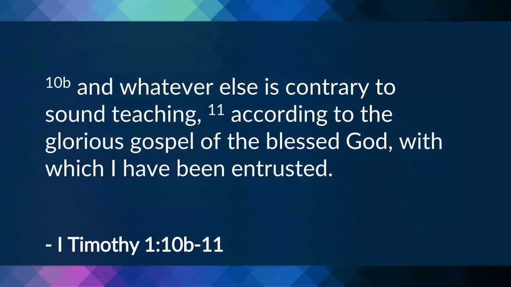 10b and whatever else is contrary to sound