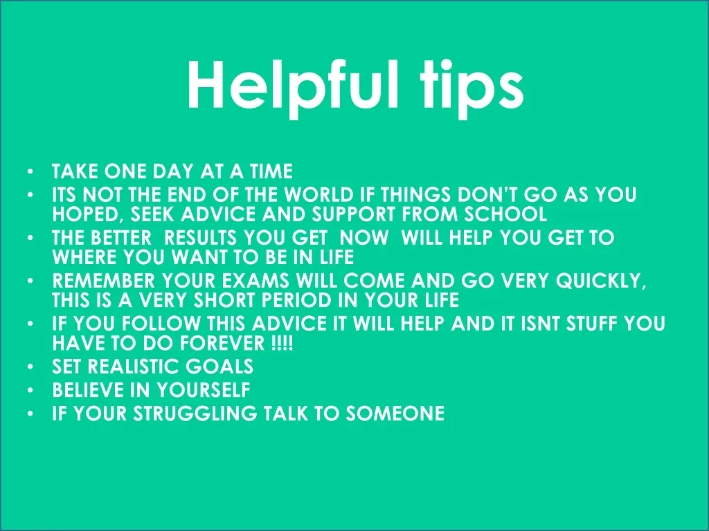helpful tips 1
