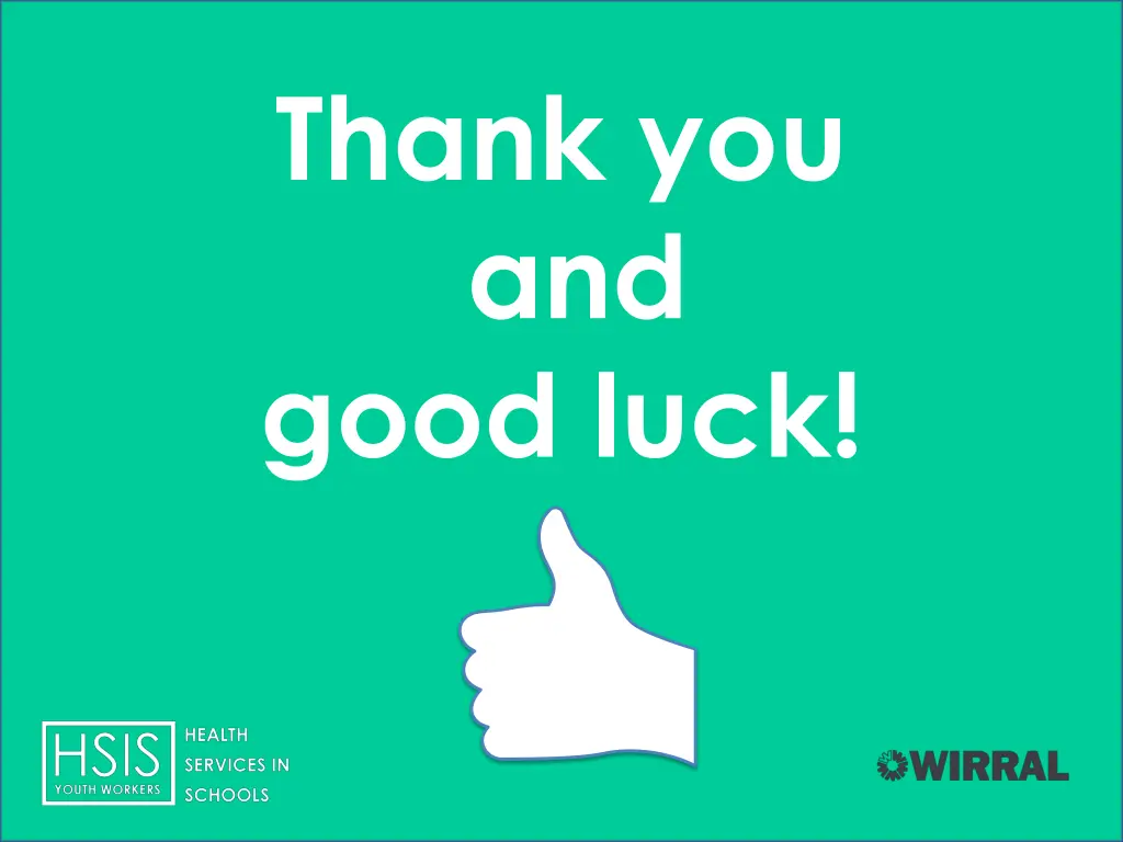 thank you and good luck