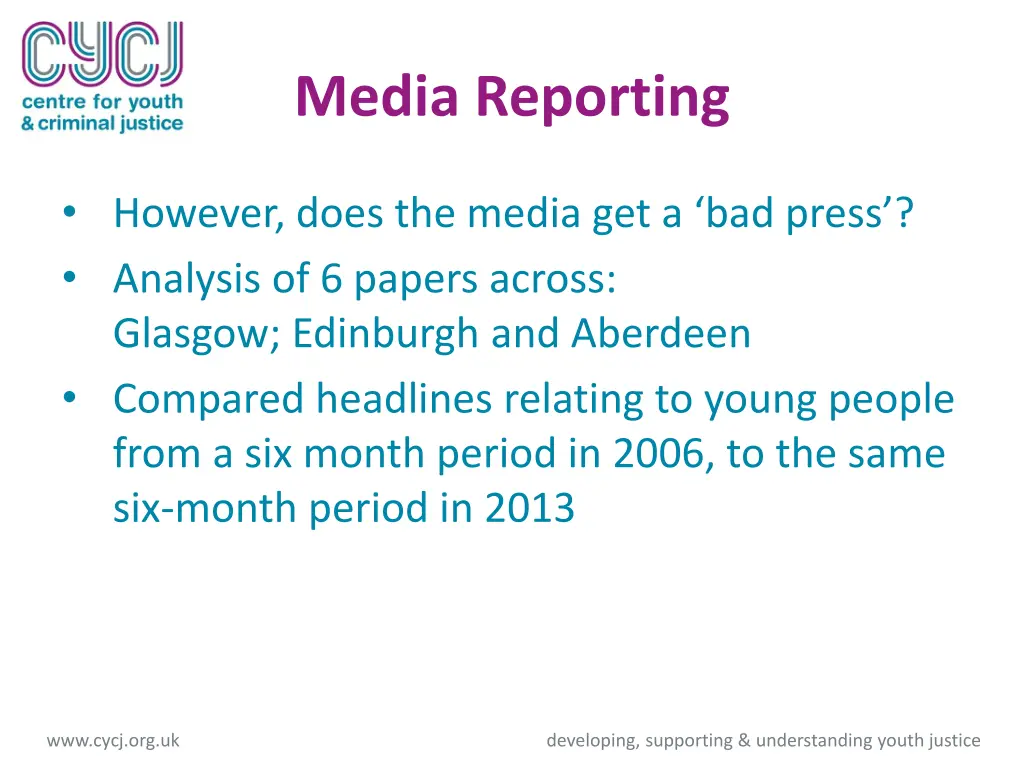 media reporting