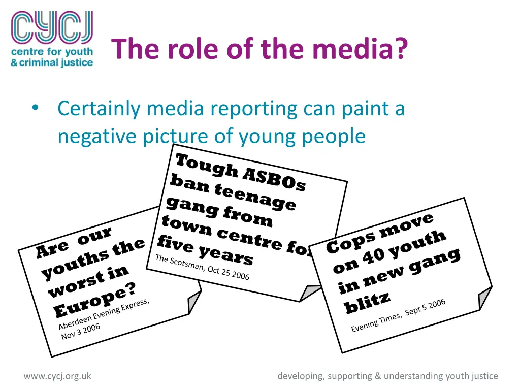 the role of the media 1
