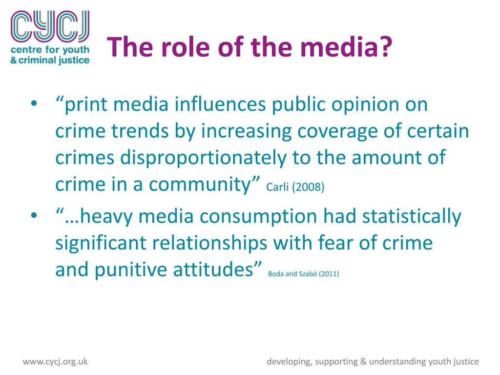 the role of the media