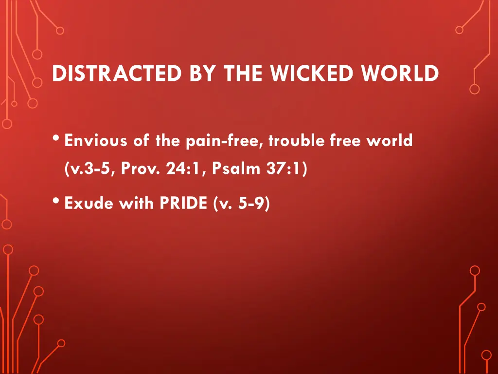 distracted by the wicked world 1