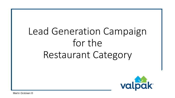lead generation campaign for the restaurant