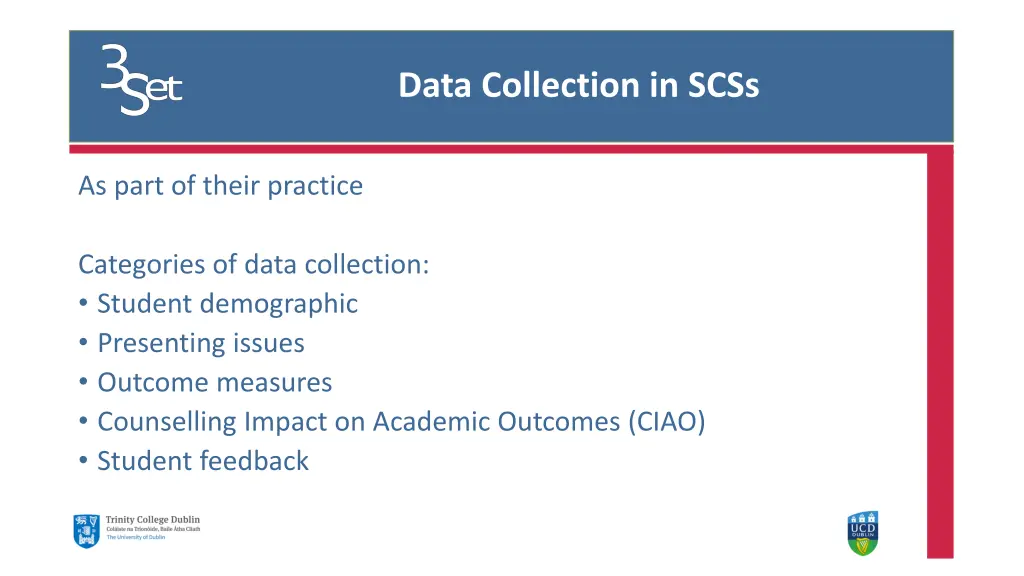data collection in scss