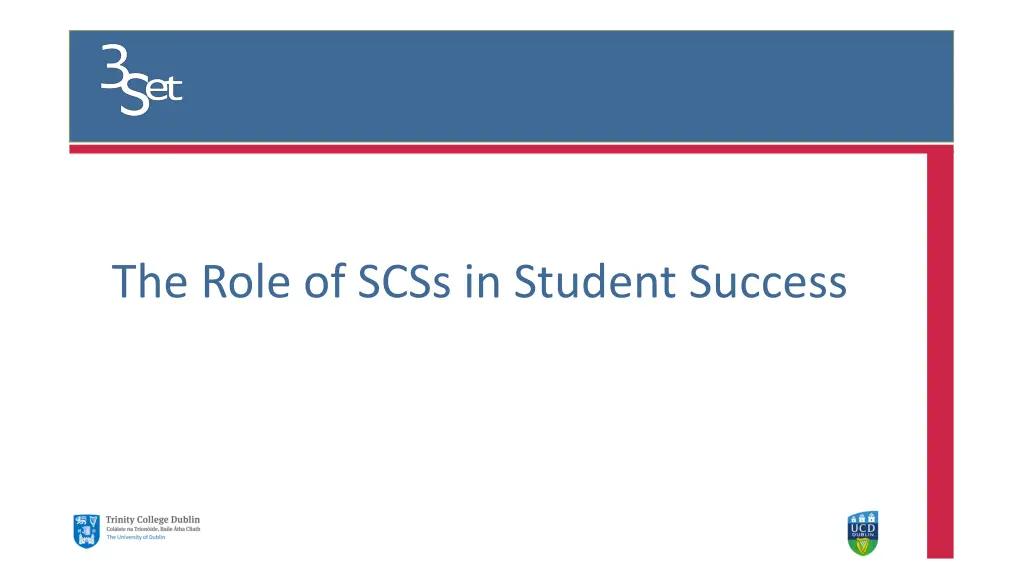 the role of scss in student success