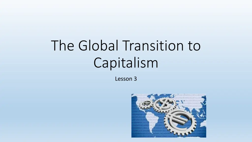 the global transition to capitalism