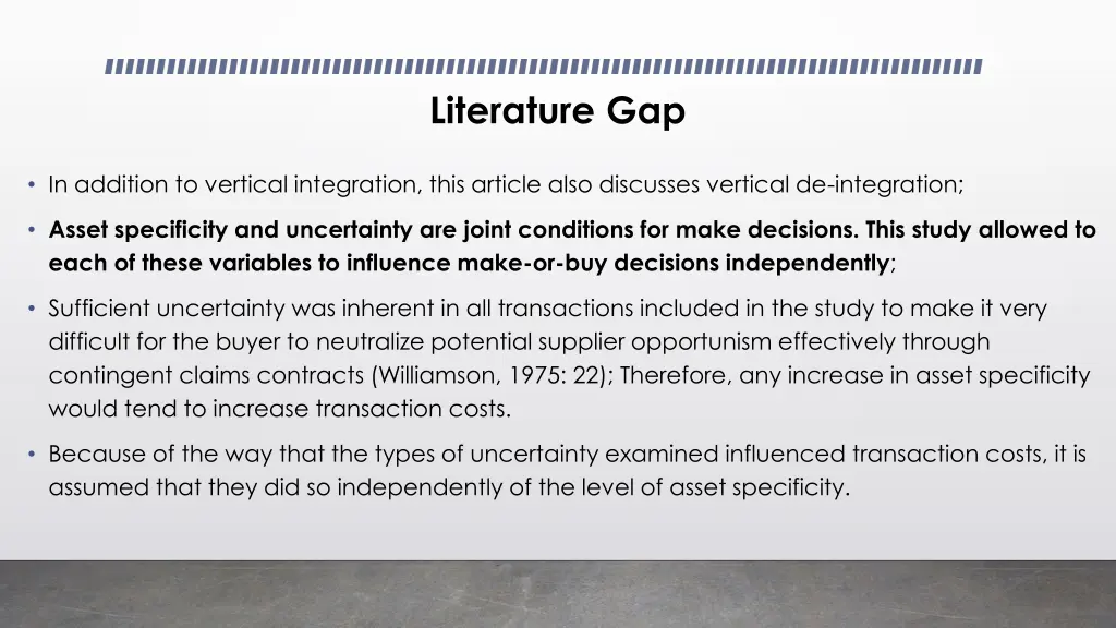 literature gap