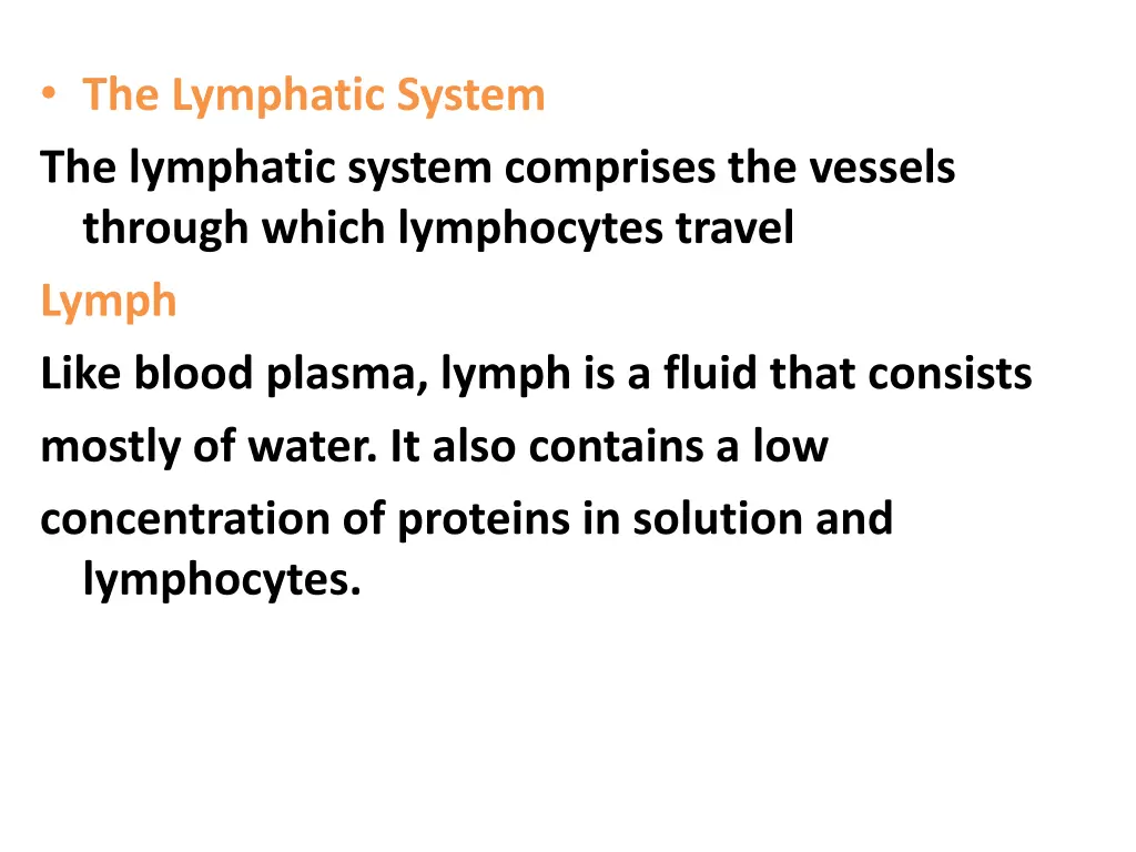 the lymphatic system the lymphatic system