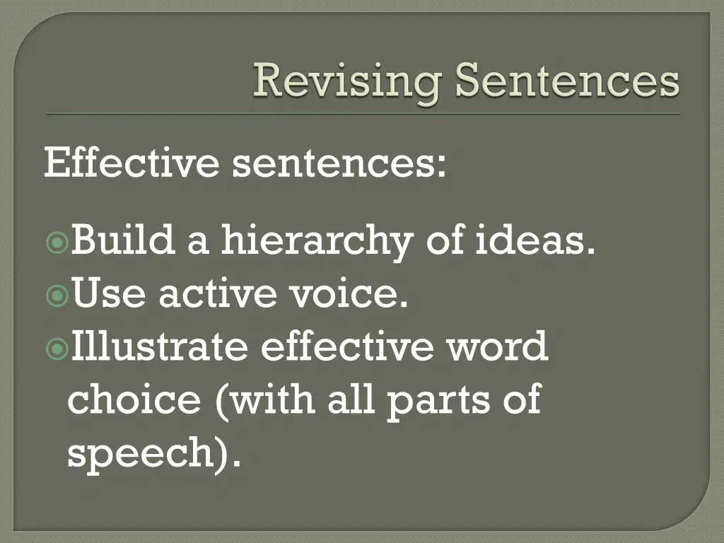effective sentences
