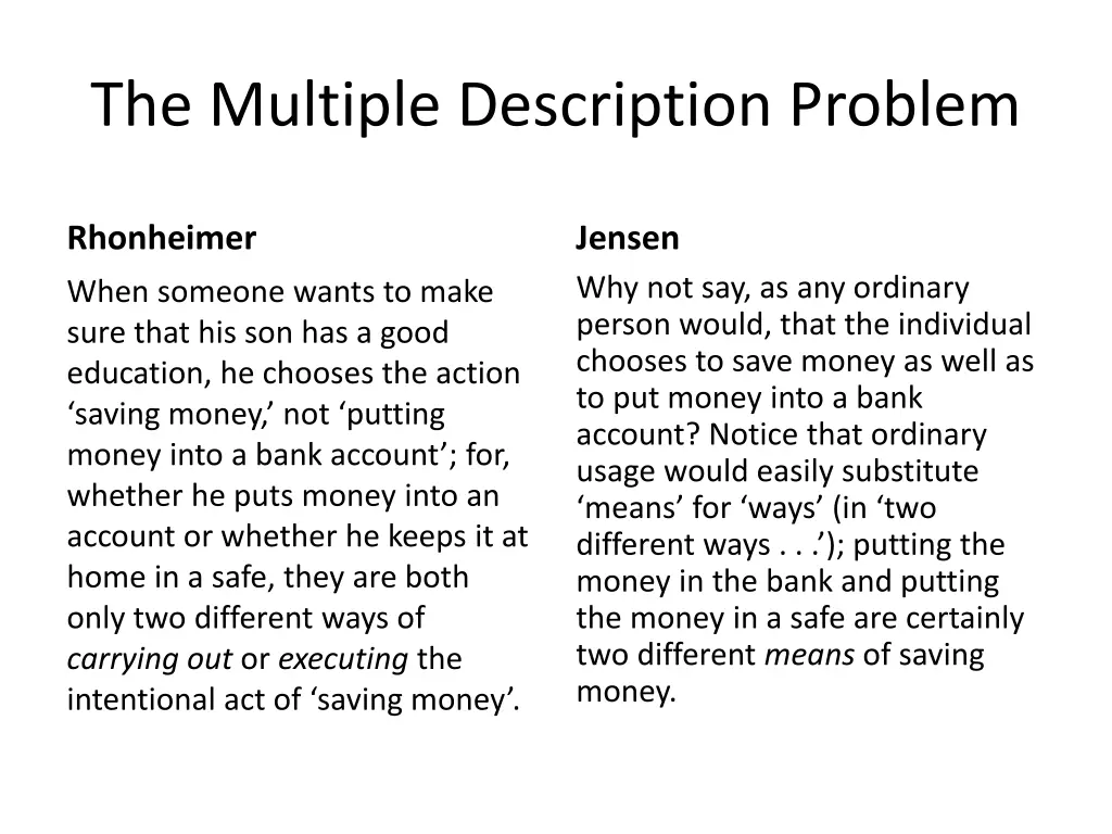 the multiple description problem