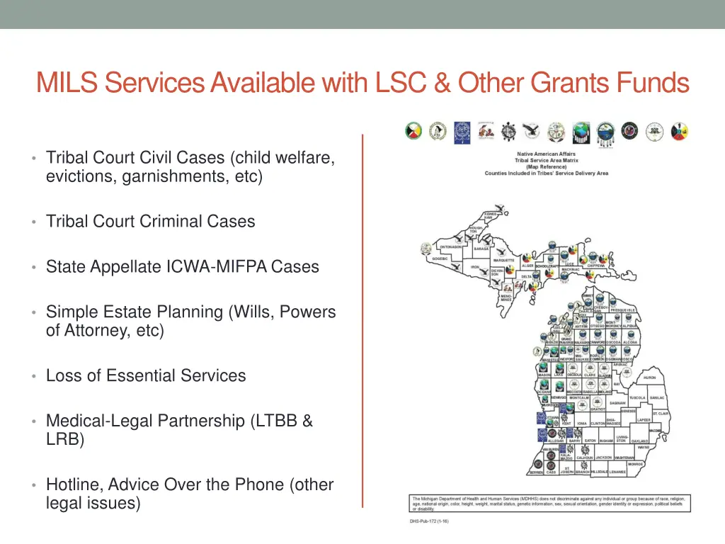 mils services available with lsc other grants