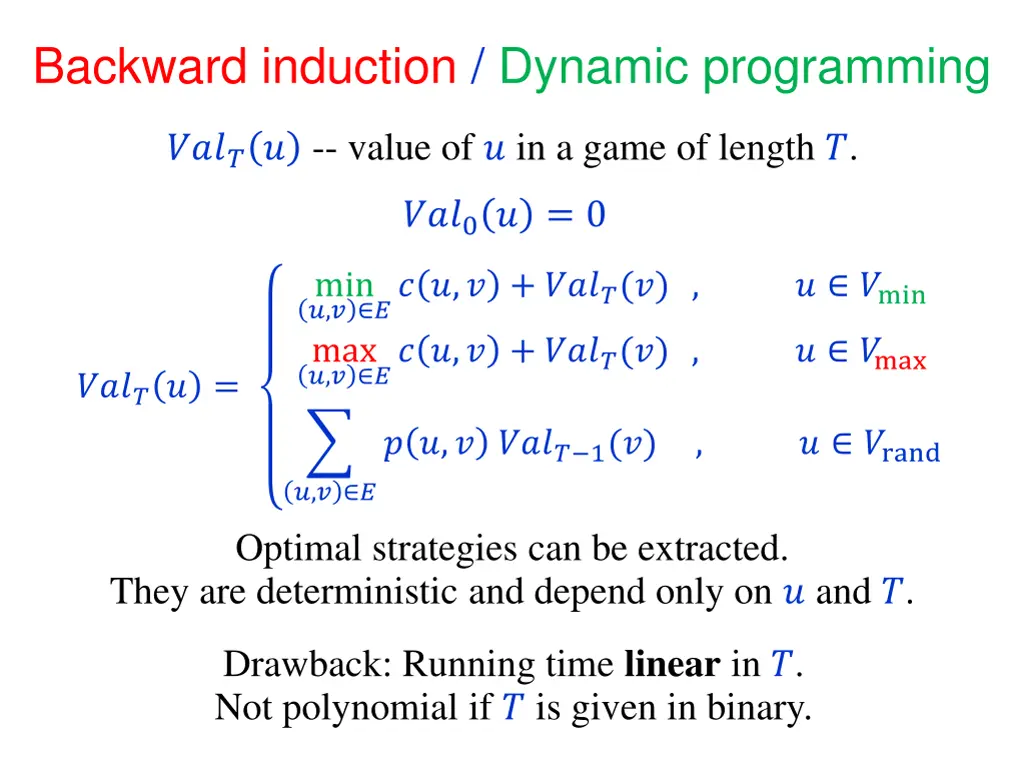 backward induction dynamic programming