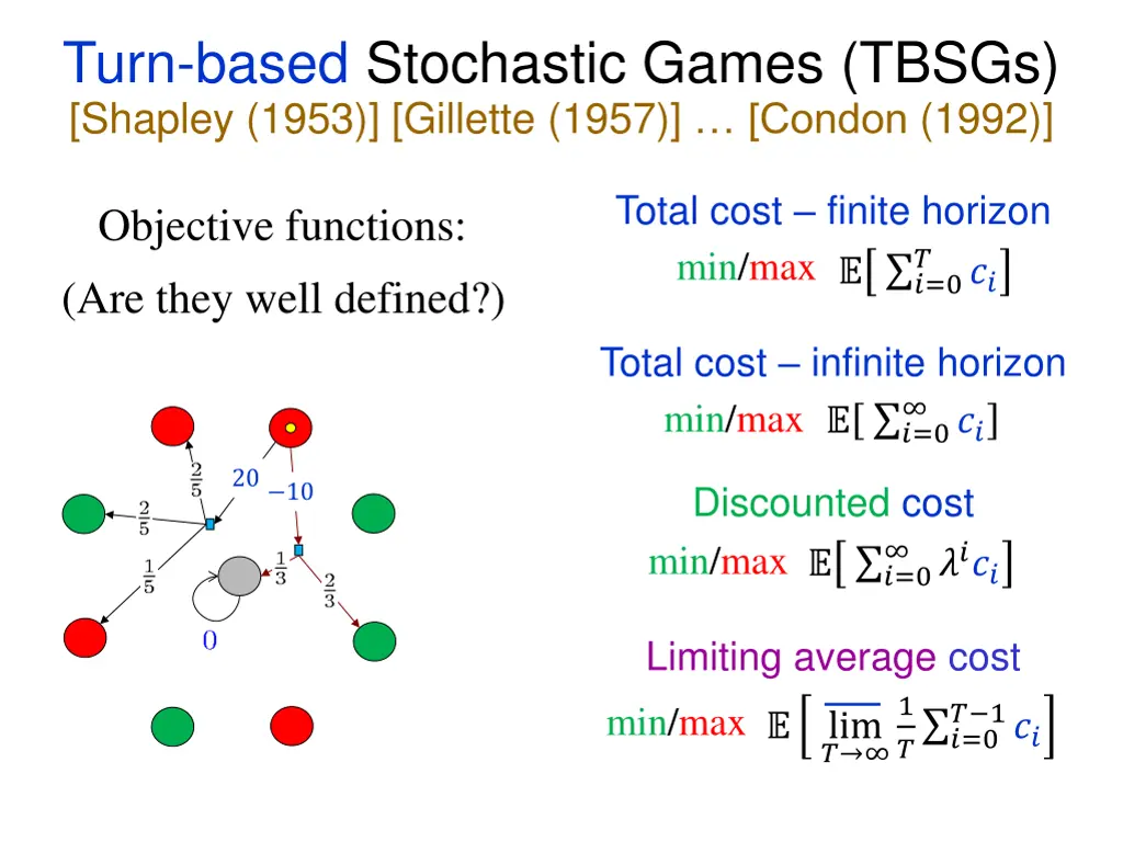 turn based stochastic games tbsgs shapley 1953 2