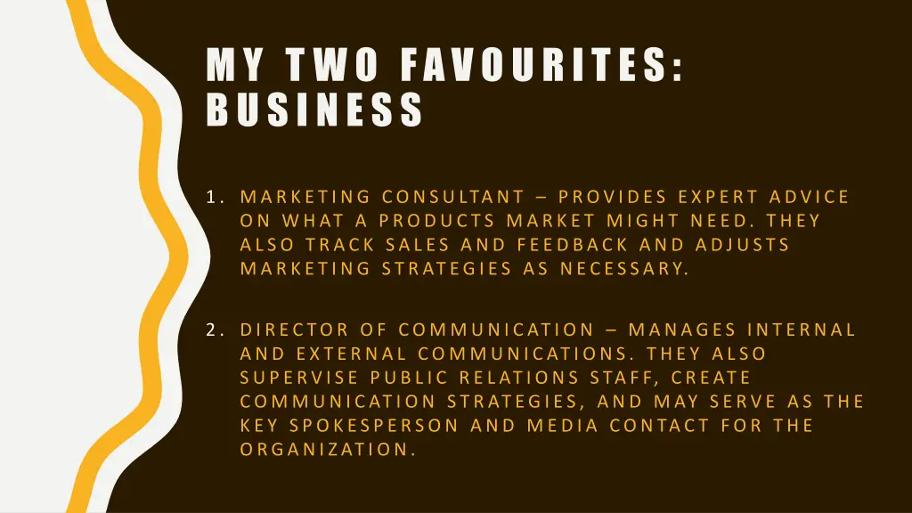 my t wo favourites business
