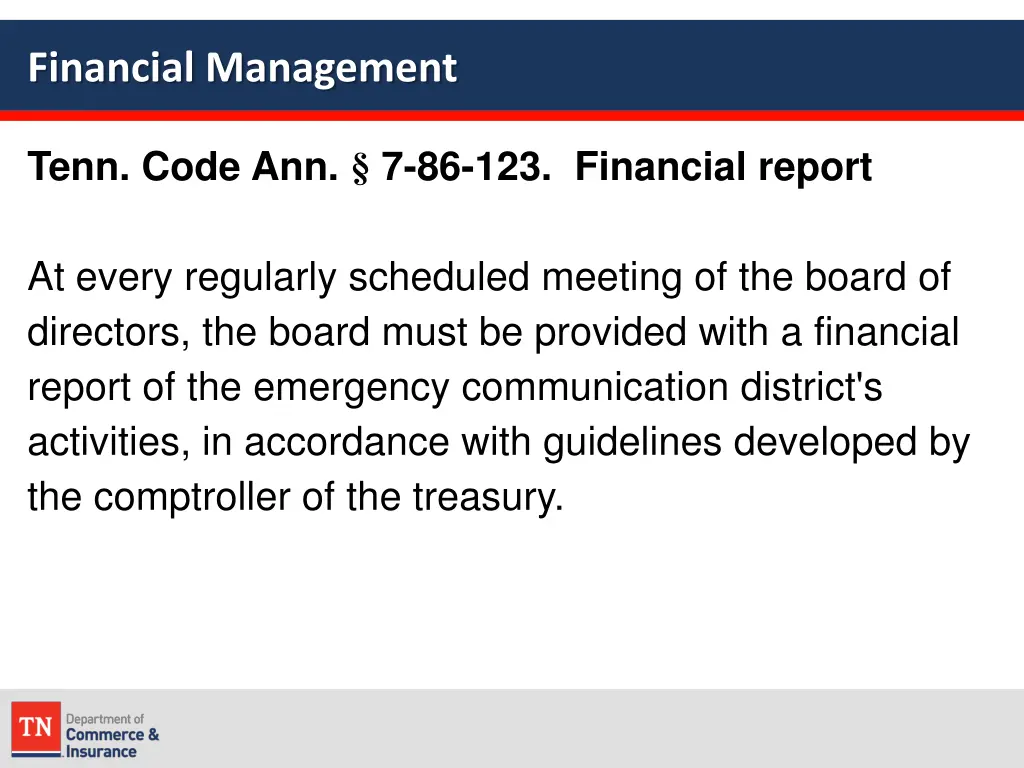 financial management