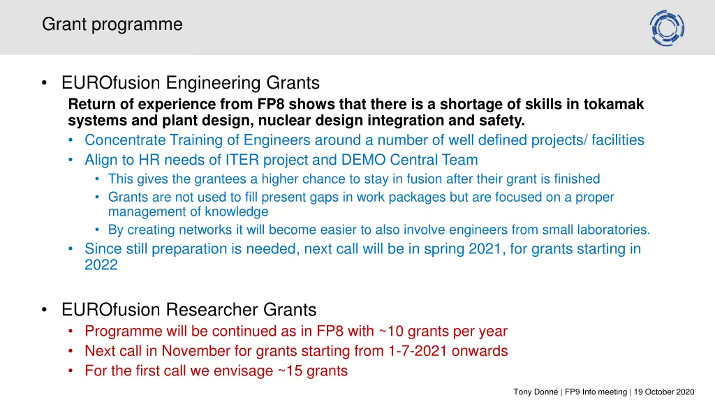 grant programme