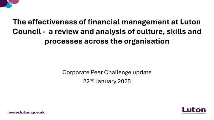 the effectiveness of financial management