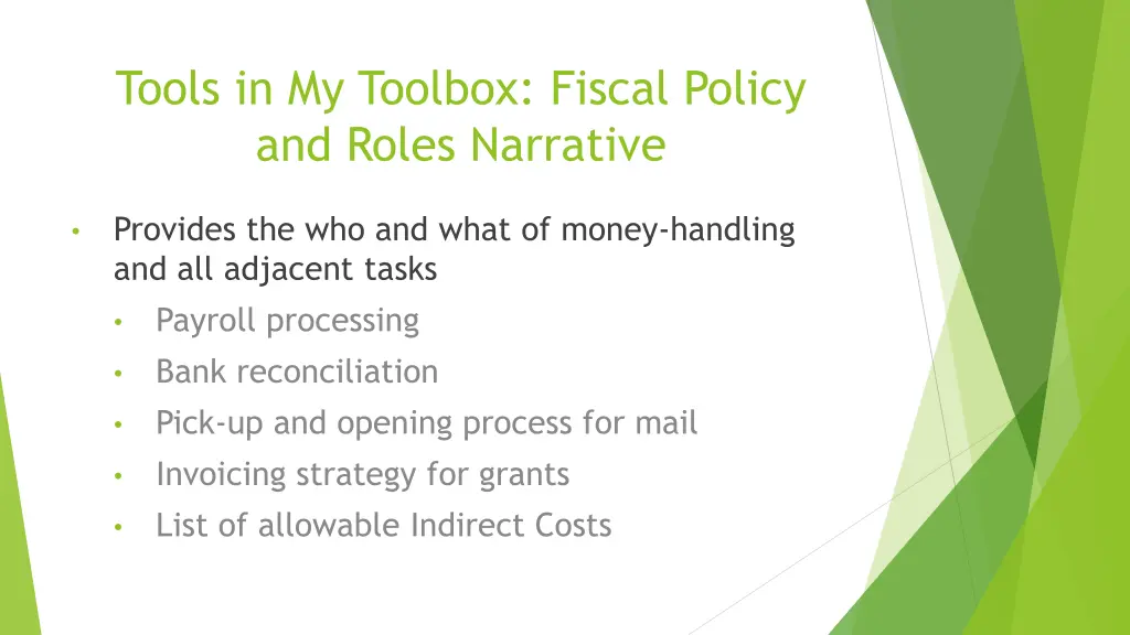 tools in my toolbox fiscal policy and roles