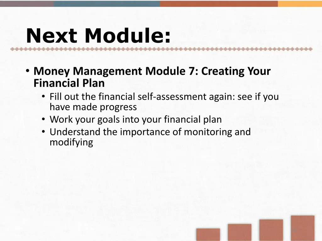 next module