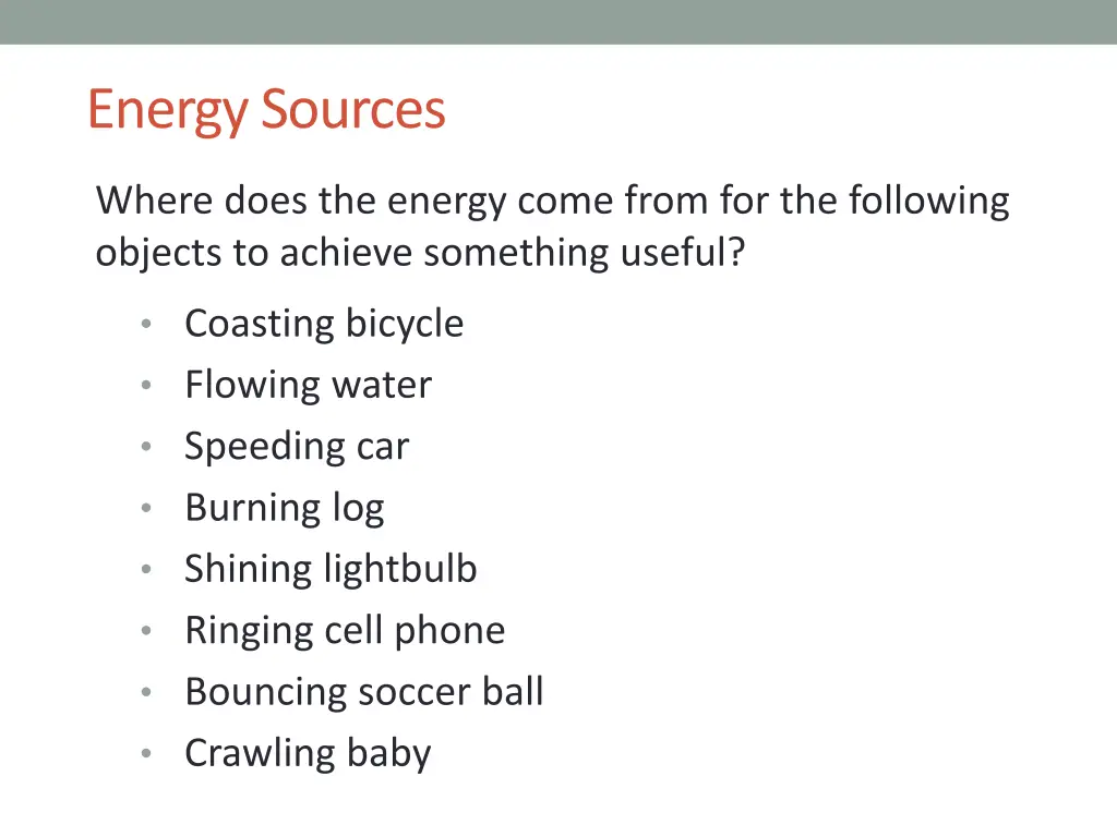 energy sources