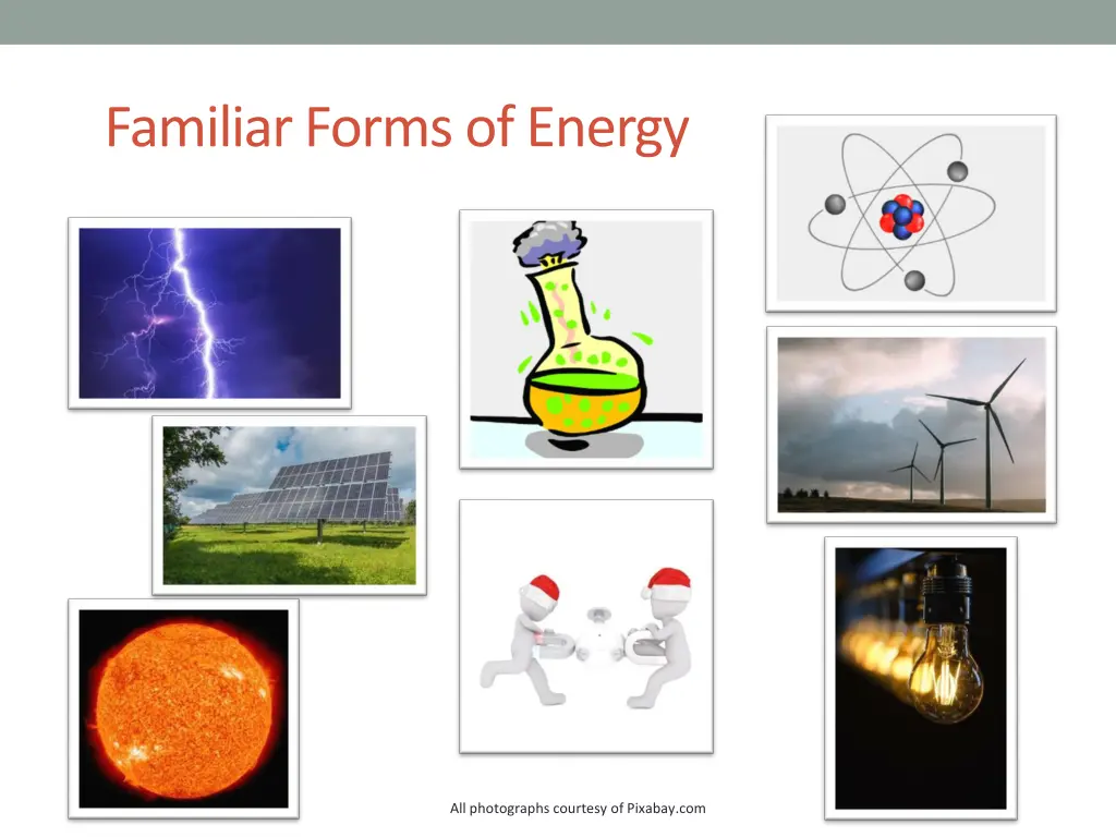 familiar forms of energy