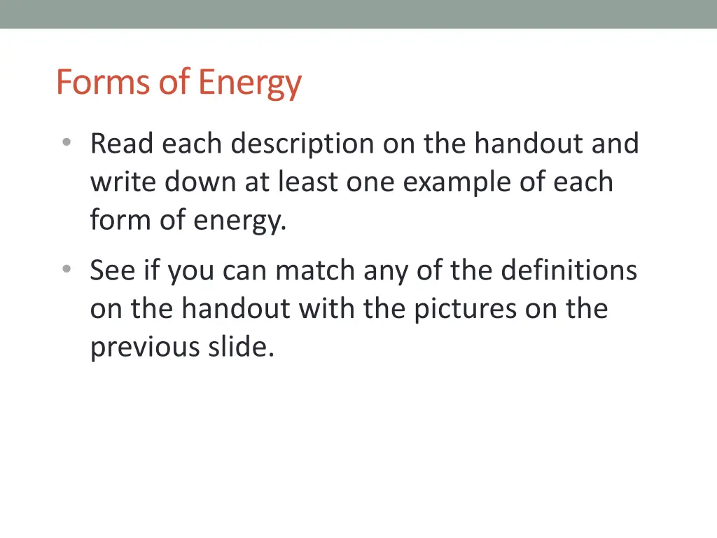forms of energy