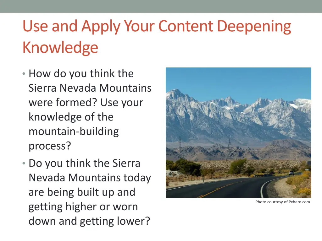 use and apply your content deepening knowledge