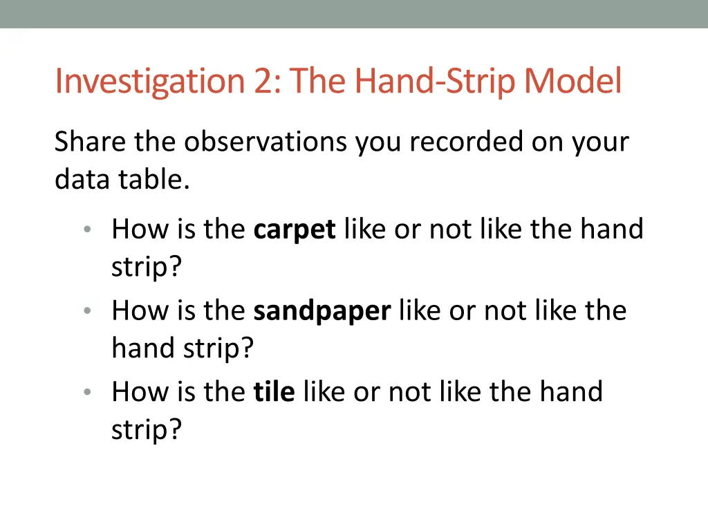 investigation 2 the hand strip model 4