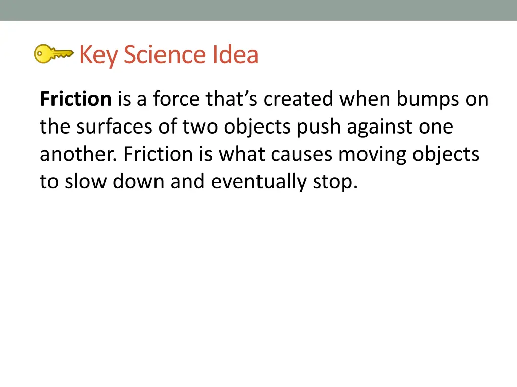 key science idea