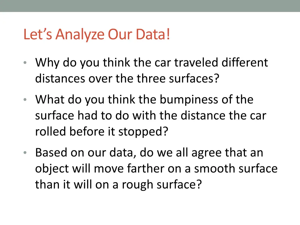 let s analyze our data