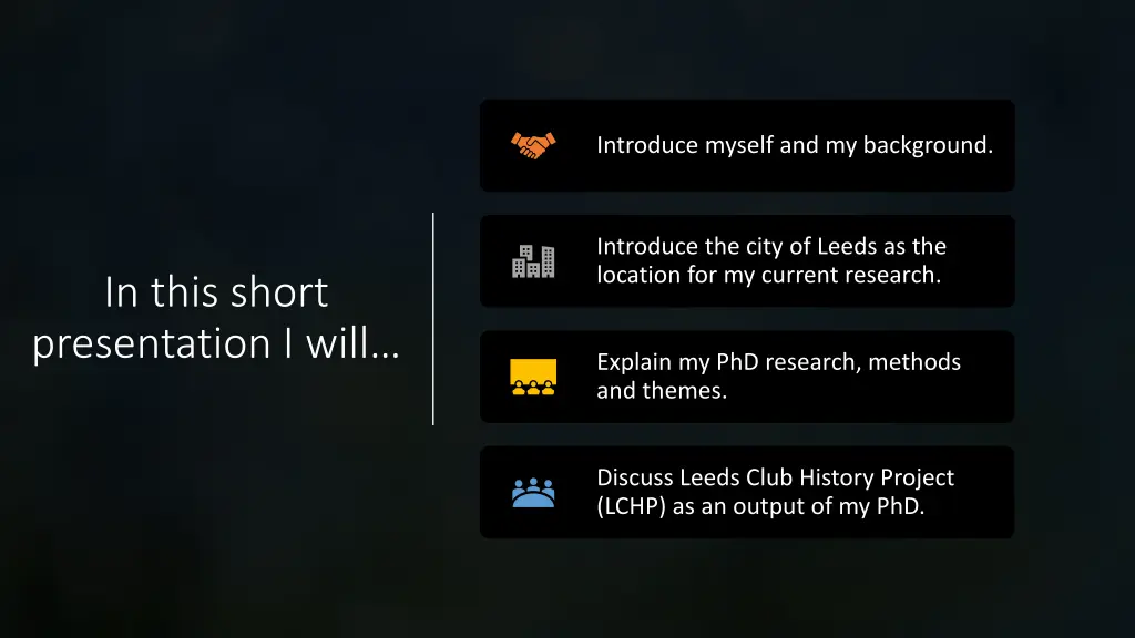 introduce myself and my background