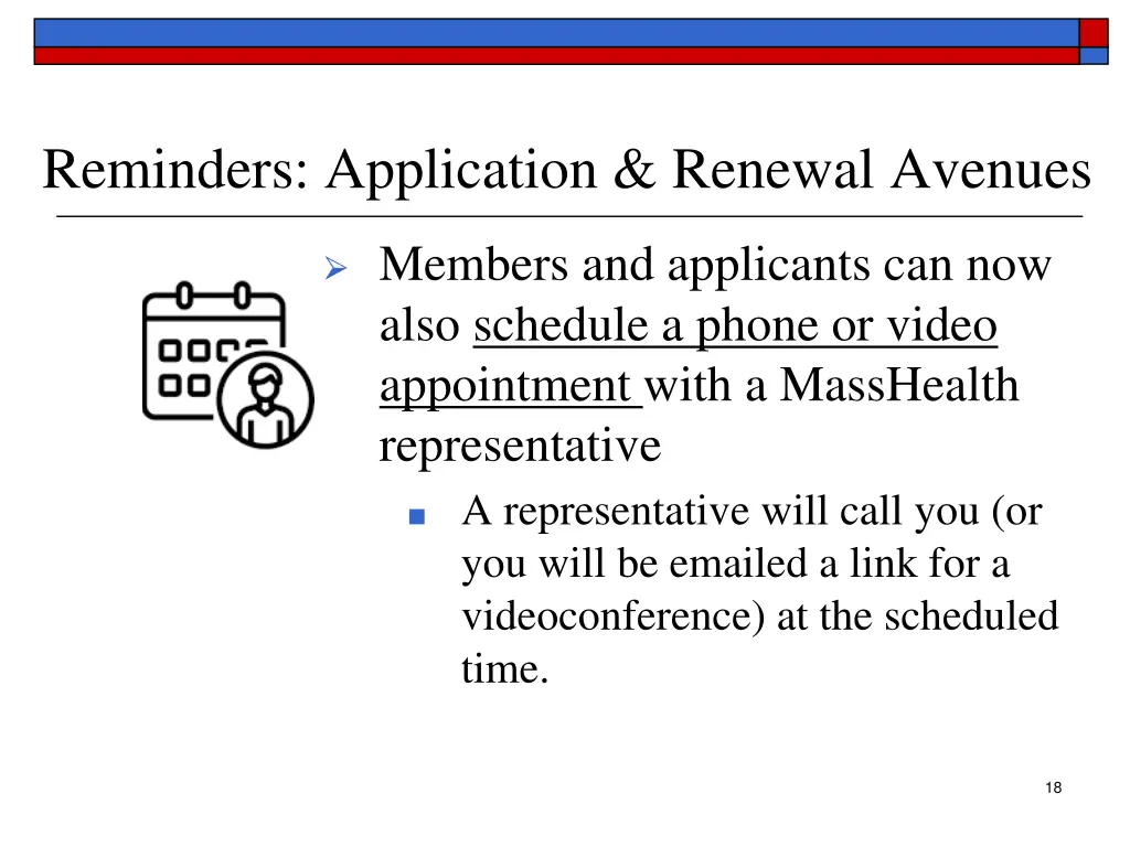 reminders application renewal avenues