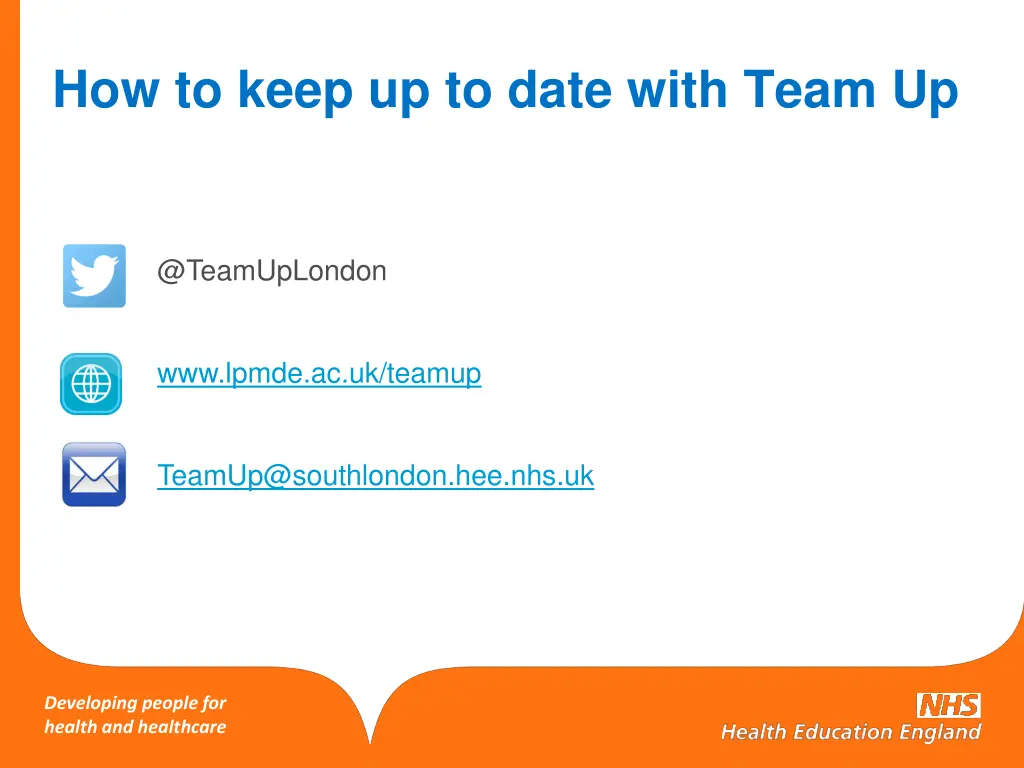 how to keep up to date with team up