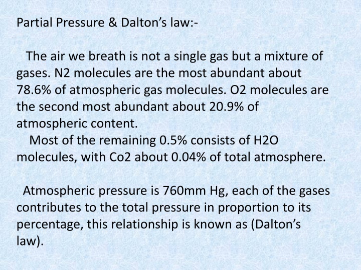 partial pressure dalton s law