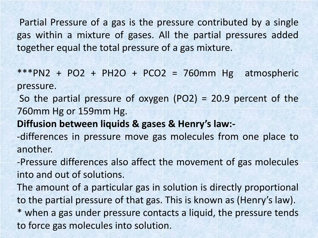 partial pressure of a gas is the pressure