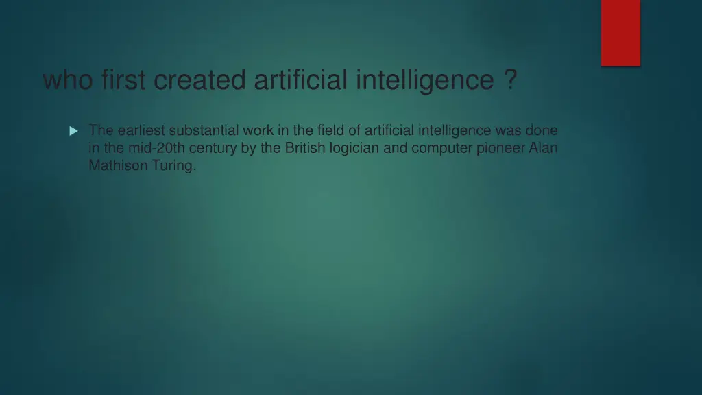 who first created artificial intelligence